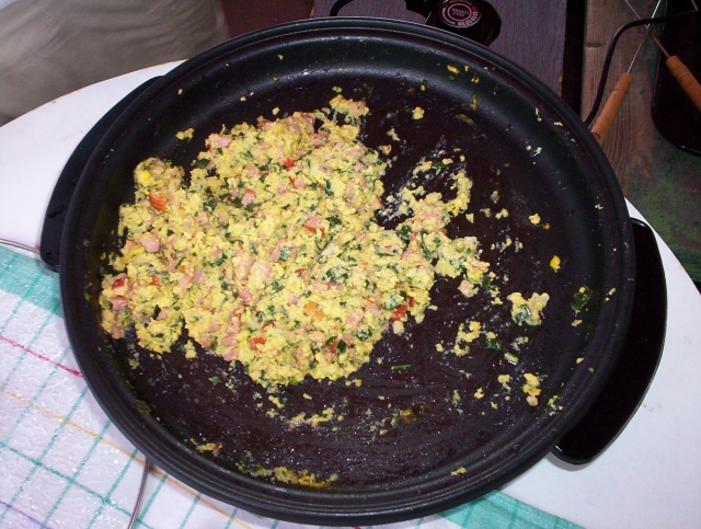 Jajecznica z jaja strusia